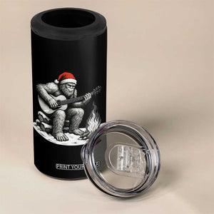Bigfoot Guitar Christmas 4 in 1 Can Cooler Tumbler Sasquatch Guitarist Music Xmas TS14 Print Your Wear