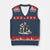 Bigfoot Guitar Xmas V-Neck Knit Sweater Vest Sasquatch Guitarist Music Xmas TS14 Navy Red Print Your Wear