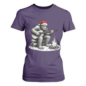 Bigfoot Guitar Christmas T Shirt For Women Sasquatch Guitarist Music Xmas TS14 Purple Print Your Wear