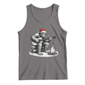 Bigfoot Guitar Christmas Tank Top Sasquatch Guitarist Music Xmas TS14 Deep Heather Print Your Wear