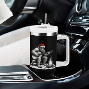 Bigfoot Guitar Christmas Tumbler With Handle Sasquatch Guitarist Music Xmas TS14 Print Your Wear