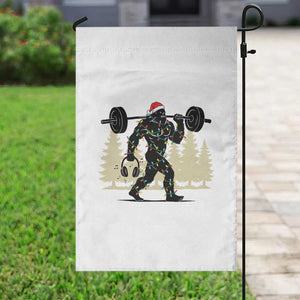 Bigfoot Gym Christmas Garden Flag Funny Sasquatch Bodybuilding Weightlifting TS14 Print Your Wear