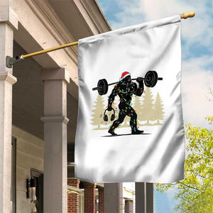 Bigfoot Gym Christmas Garden Flag Funny Sasquatch Bodybuilding Weightlifting TS14 Print Your Wear