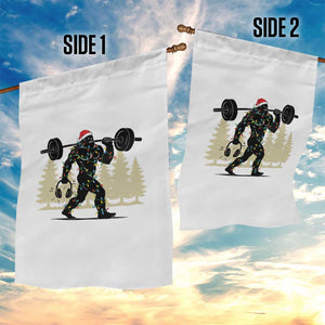 Bigfoot Gym Christmas Garden Flag Funny Sasquatch Bodybuilding Weightlifting TS14 Print Your Wear