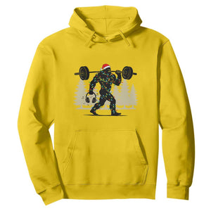 Bigfoot Gym Christmas Hoodie Funny Sasquatch Bodybuilding Weightlifting TS14 Daisy Print Your Wear
