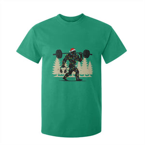 Bigfoot Gym Christmas T Shirt For Kid Funny Sasquatch Bodybuilding Weightlifting TS14 Irish Green Print Your Wear