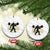 Bigfoot Gym Xmas Ceramic Ornament Funny Sasquatch Bodybuilding Weightlifting TS14 1pc White Marble Print Your Wear