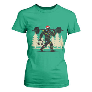 Bigfoot Gym Christmas T Shirt For Women Funny Sasquatch Bodybuilding Weightlifting TS14 Irish Green Print Your Wear