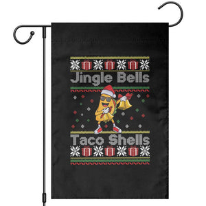 Funny Taco Christmas Garden Flag Jigle Bells Taco Shells TS14 Black Print Your Wear