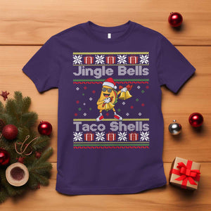 Funny Taco Christmas T Shirt Jigle Bells Taco Shells TS14 Purple Print Your Wear