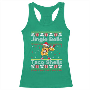 Funny Taco Christmas Racerback Tank Top Jigle Bells Taco Shells TS14 Irish Green Print Your Wear