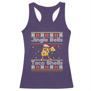 Funny Taco Christmas Racerback Tank Top Jigle Bells Taco Shells TS14 Purple Print Your Wear