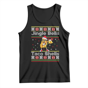 Funny Taco Christmas Tank Top Jigle Bells Taco Shells TS14 Black Print Your Wear