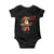 Funny Santa Taco Mexican Baby Onesie Let Us Taco About It TS14 Black Print Your Wear