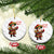 Funny Santa Taco Mexican Ceramic Ornament Let Us Taco About It TS14 1pc White Marble Print Your Wear