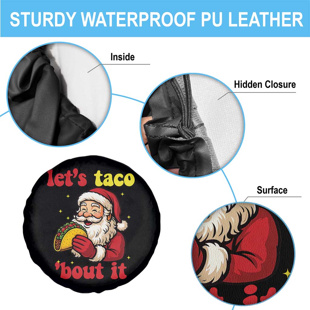 Funny Santa Taco Spare Tire Cover Let Us Taco About It TS14 Print Your Wear