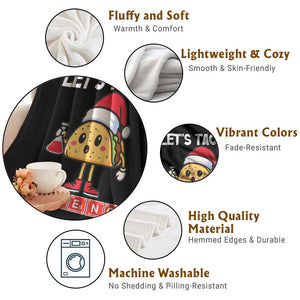 Funny Taco Mexican Christmas Throw Blanket Let Us Taco About Science TS14 Print Your Wear