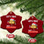 Funny Taco Mexican Xmas Ceramic Ornament Let Us Taco About Science TS14 Print Your Wear