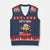Funny Taco Mexican Xmas V-Neck Knit Sweater Vest Let Us Taco About Science TS14 Navy Red Print Your Wear