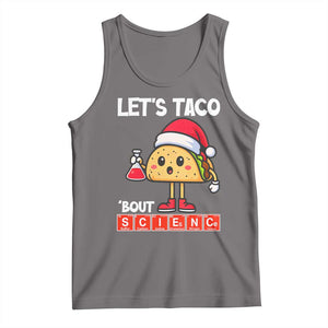 Funny Taco Mexican Christmas Tank Top Let Us Taco About Science TS14 Deep Heather Print Your Wear
