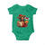 Funny Jesus Taco Mexican Baby Onesie Let Us Taco About Jesus TS14 Irish Green Print Your Wear