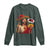 Funny Jesus Taco Mexican Long Sleeve Shirt Let Us Taco About Jesus TS14 Dark Forest Green Print Your Wear