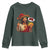Funny Jesus Taco Mexican Youth Sweatshirt Let Us Taco About Jesus TS14 Dark Forest Green Print Your Wear