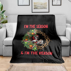 Santa Christmas Throw Blanket Baby Jesus Christian Xmas TS14 Print Your Wear
