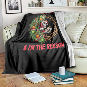 Santa Christmas Throw Blanket Baby Jesus Christian Xmas TS14 Print Your Wear
