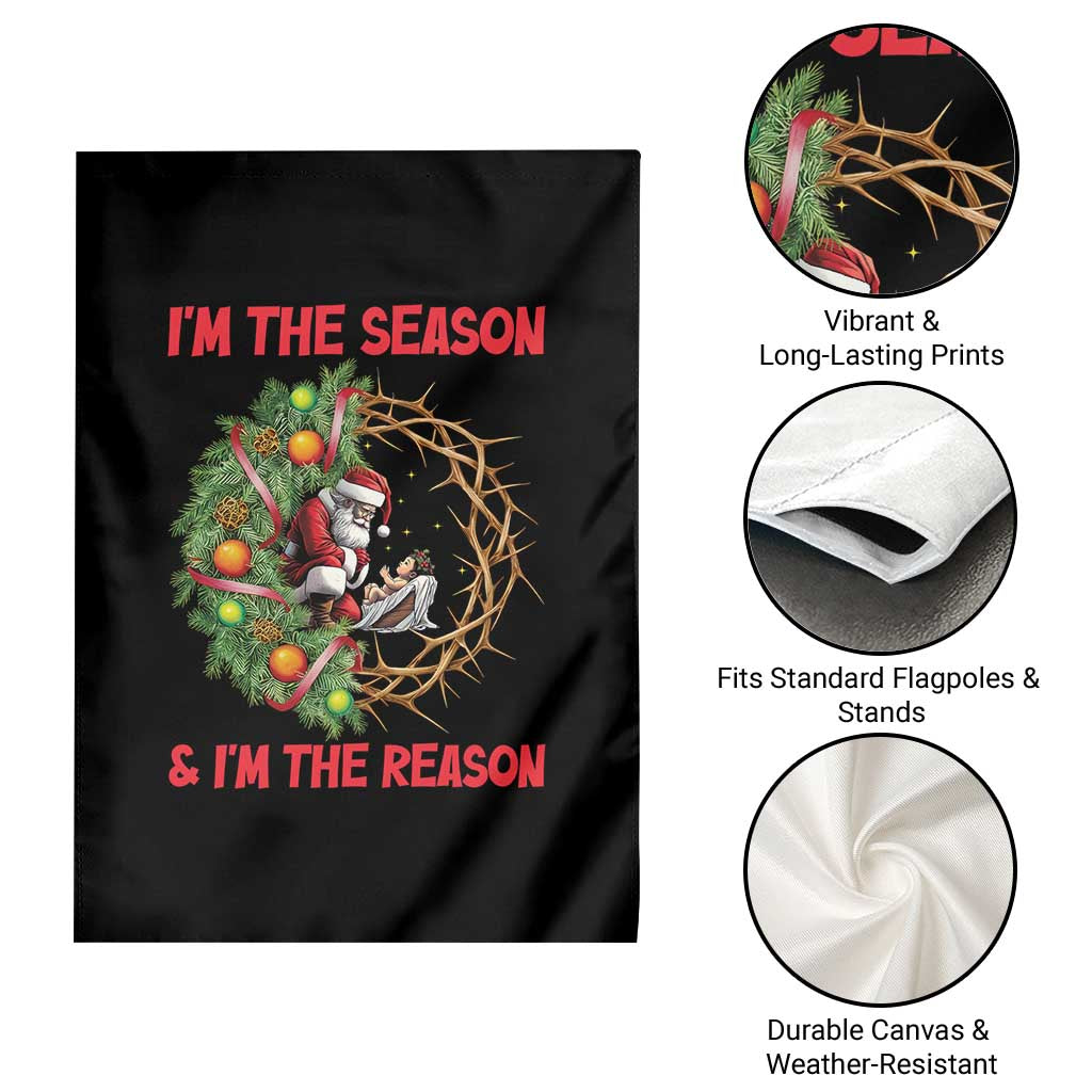 Santa Christmas Garden Flag Baby Jesus Christian Xmas TS14 Print Your Wear