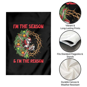 Santa Christmas Garden Flag Baby Jesus Christian Xmas TS14 Print Your Wear