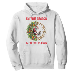 Santa Christmas Hoodie Baby Jesus Christian Xmas TS14 White Print Your Wear