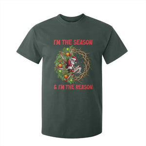 Santa Christmas T Shirt For Kid Baby Jesus Christian Xmas TS14 Dark Forest Green Print Your Wear