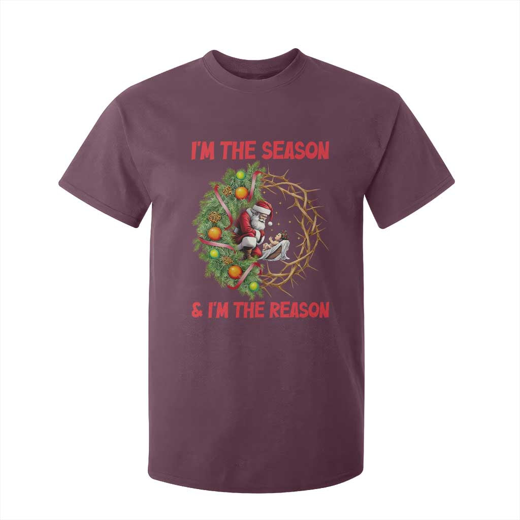 Santa Christmas T Shirt For Kid Baby Jesus Christian Xmas TS14 Maroon Print Your Wear