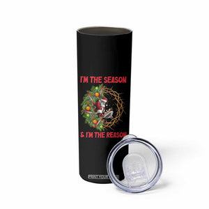 Santa Christmas Skinny Tumbler Baby Jesus Christian Xmas TS14 Print Your Wear