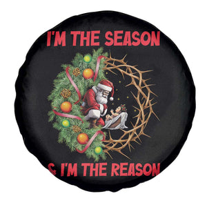Santa Christmas Spare Tire Cover Baby Jesus Christian Xmas TS14 Print Your Wear