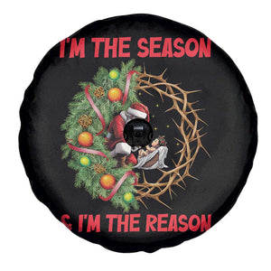 Santa Christmas Spare Tire Cover Baby Jesus Christian Xmas TS14 Print Your Wear