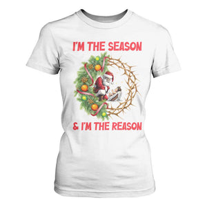 Santa Christmas T Shirt For Women Baby Jesus Christian Xmas TS14 White Print Your Wear