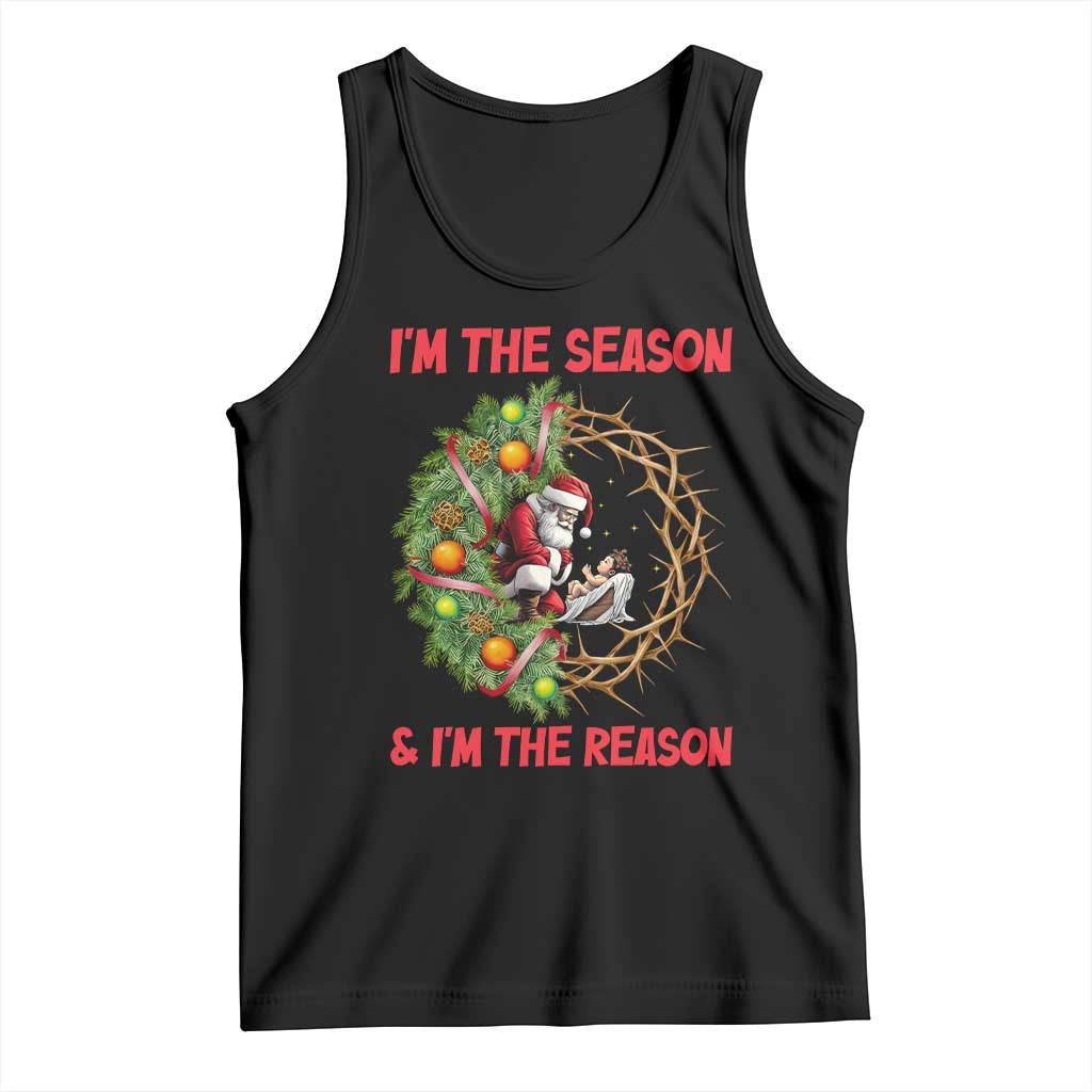 Santa Christmas Tank Top Baby Jesus Christian Xmas TS14 Black Print Your Wear