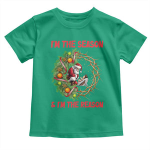 Santa Christmas Toddler T Shirt Baby Jesus Christian Xmas TS14 Irish Green Print Your Wear