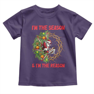 Santa Christmas Toddler T Shirt Baby Jesus Christian Xmas TS14 Purple Print Your Wear