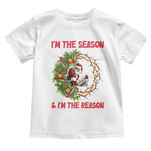 Santa Christmas Toddler T Shirt Baby Jesus Christian Xmas TS14 White Print Your Wear
