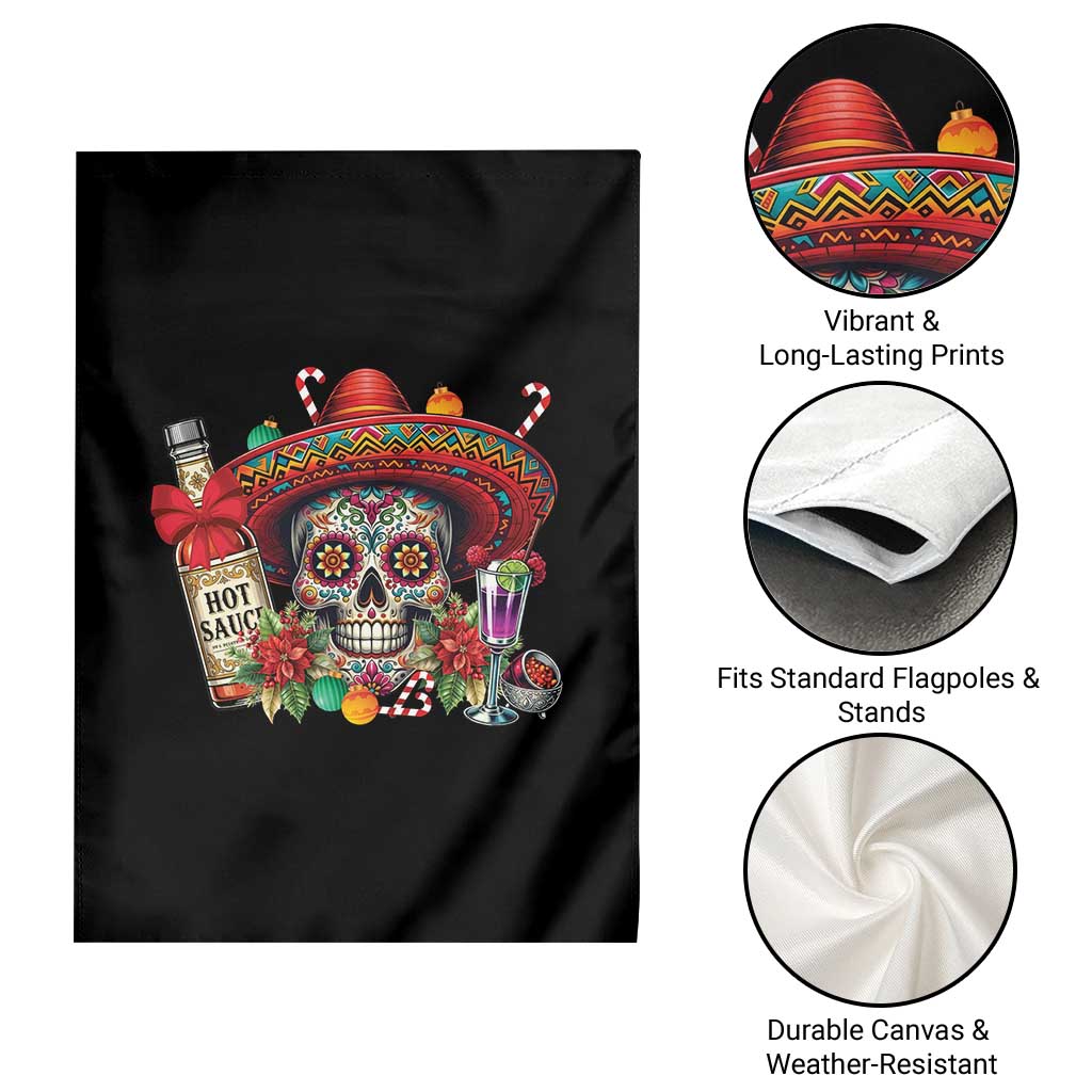 Cinco De Mayo Christmas Garden Flag Mexican Sugar Skull Sombrero Tequila Party TS14 Print Your Wear