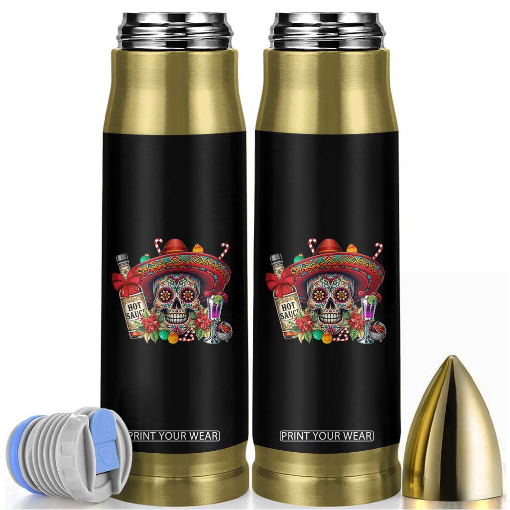 Cinco De Mayo Christmas Bullet Tumbler Mexican Sugar Skull Sombrero Tequila Party TS14 Black Print Your Wear