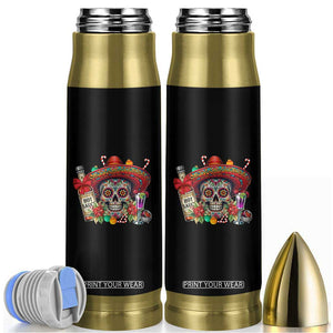 Cinco De Mayo Christmas Bullet Tumbler Mexican Sugar Skull Sombrero Tequila Party TS14 Black Print Your Wear