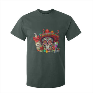 Cinco De Mayo Christmas T Shirt For Kid Mexican Sugar Skull Sombrero Tequila Party TS14 Dark Forest Green Print Your Wear