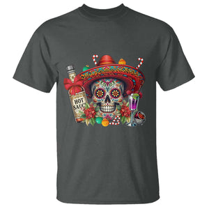 Cinco De Mayo Christmas T Shirt Mexican Sugar Skull Sombrero Tequila Party TS14 Dark Heather Print Your Wear