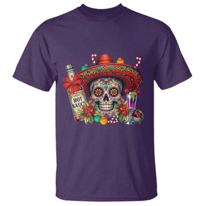 Cinco De Mayo Christmas T Shirt Mexican Sugar Skull Sombrero Tequila Party TS14 Purple Print Your Wear