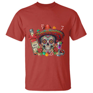 Cinco De Mayo Christmas T Shirt Mexican Sugar Skull Sombrero Tequila Party TS14 Red Print Your Wear