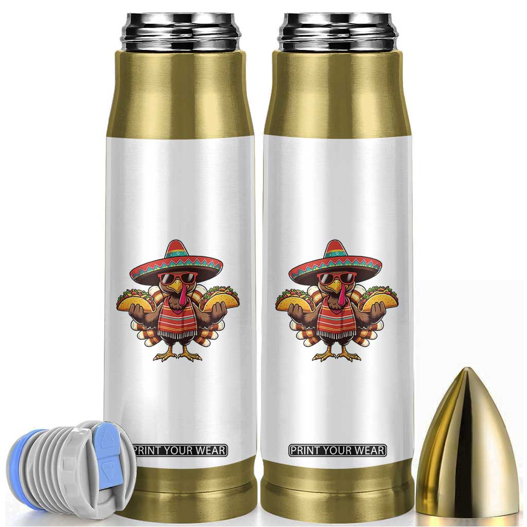 Funny Thanksgiving Turkey Bullet Tumbler Taco Mexican Christmas TS14 White Print Your Wear